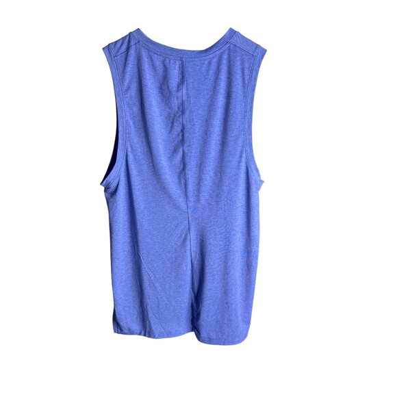 Nike Dri-Fit Men's Purple Yoga Slim-Fit Sleeveless Tank M - Picture 2 of 8